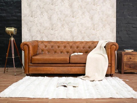 Norway Traditional Chesterfield & Leather Sofa