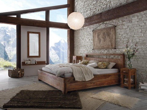 Vismit Solid Sheesham Wooden Bed