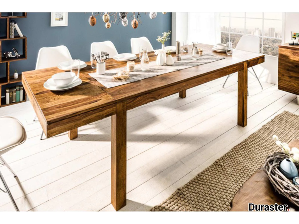 Rio Modern Sheesham Wood Extendable Dining Table #1