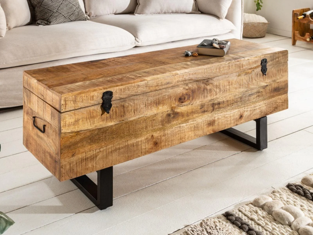 Verge Wooden Coffee Table With Storage #2