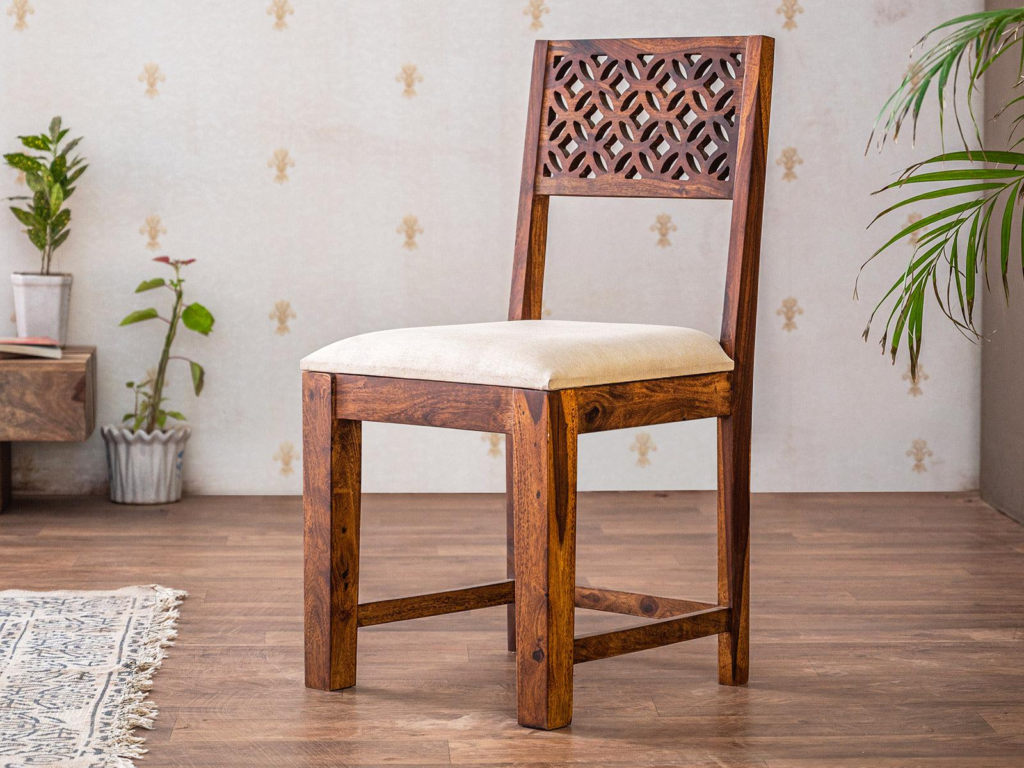 Vismit Stylish Sheesham Wood Dining Chair #1