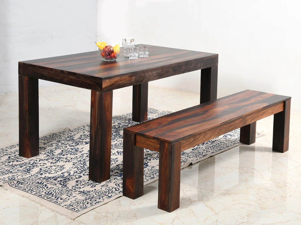 Marvel Solid Wood Dining Bench #1