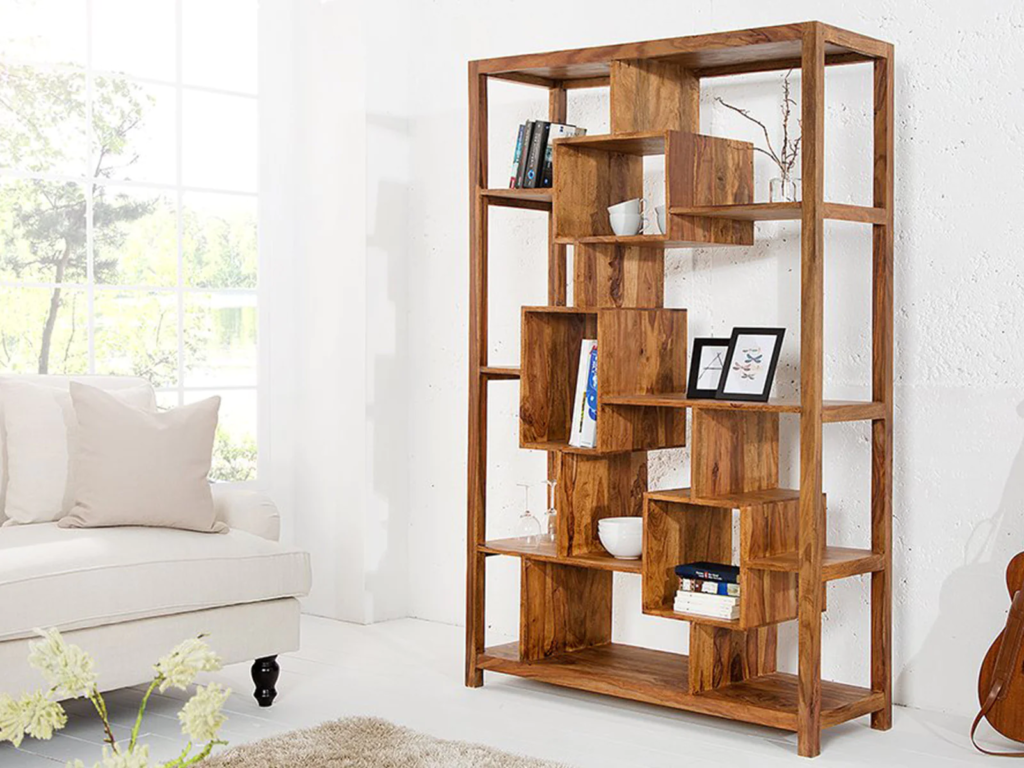 Buckingham Modern Sheesham Wood Bookshelf #1
