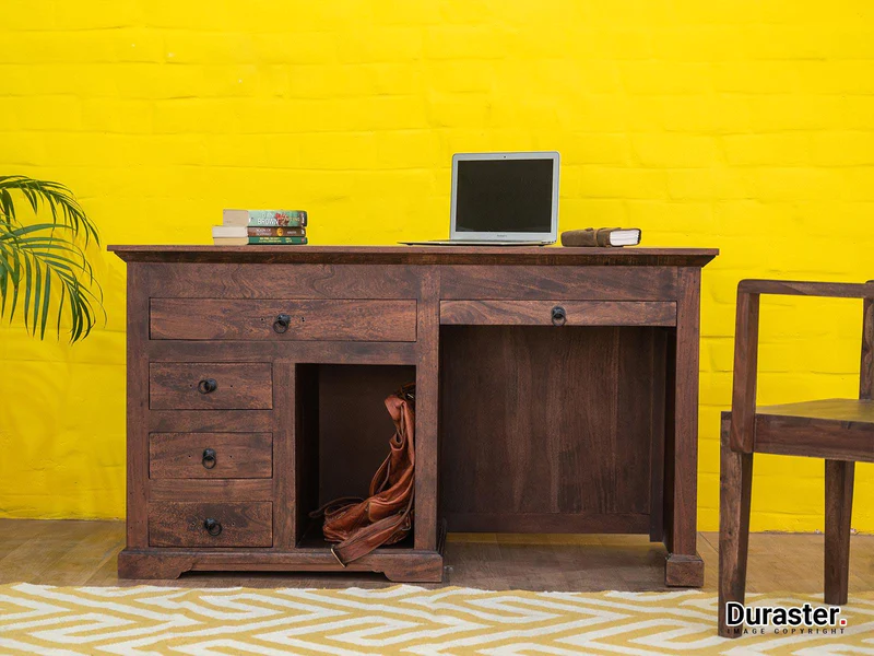 Gangaur Solid Wood Study Table With Storage #7