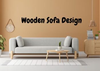 Wooden Sofa Design in a Cozy Living Room