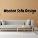 Wooden Sofa Design in a Cozy Living Room